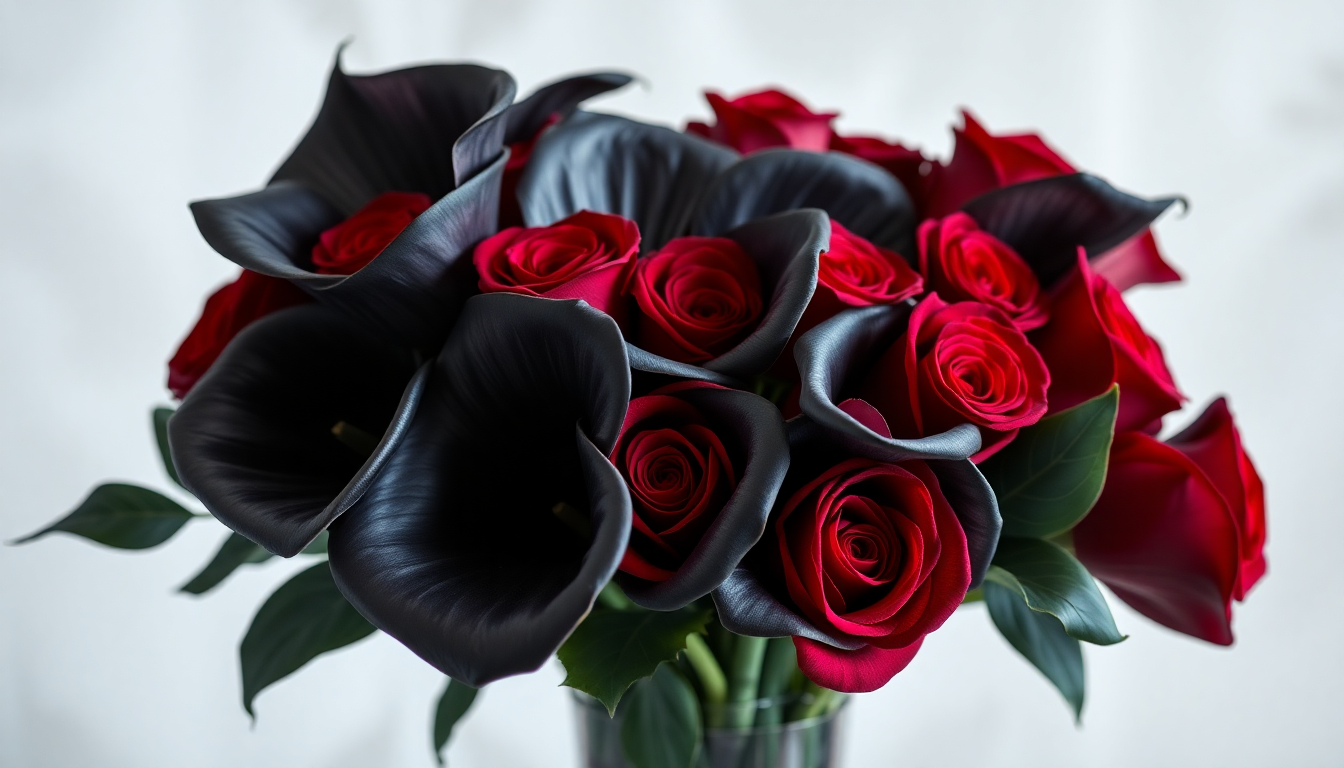 Dark Roses & Black Calla Lilies: The Gothic Side of Halloween Florals