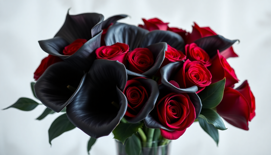 Dark Roses & Black Calla Lilies: The Gothic Side of Halloween Florals