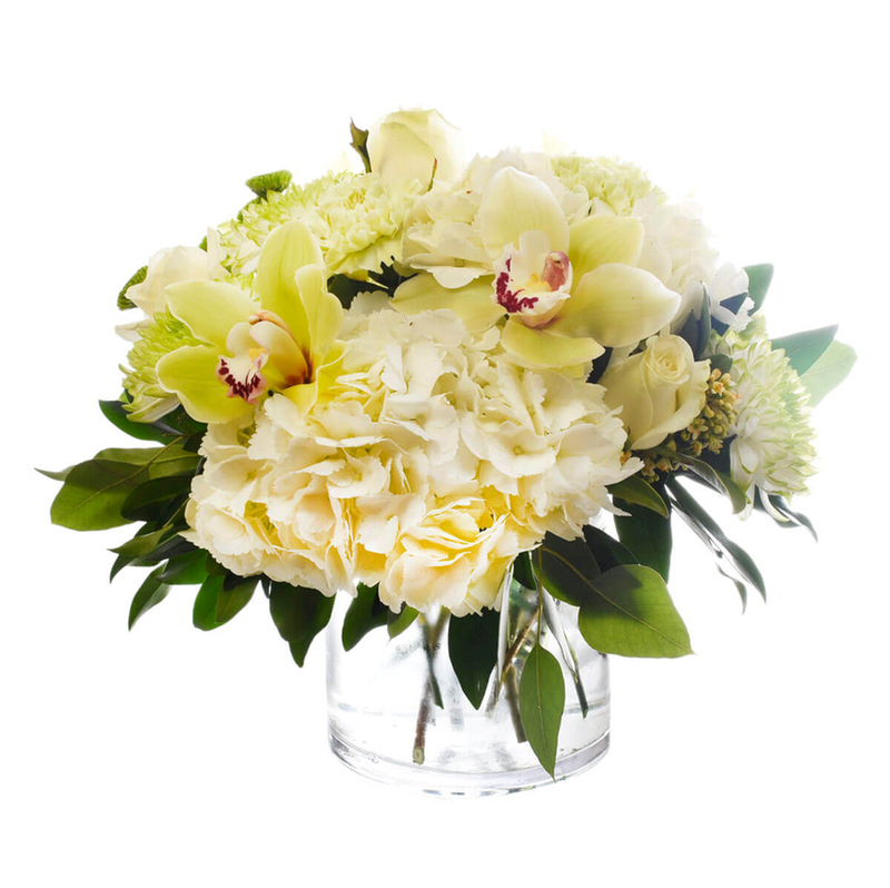 MiniSympathyVaseArrangement - Rainbow Floral
