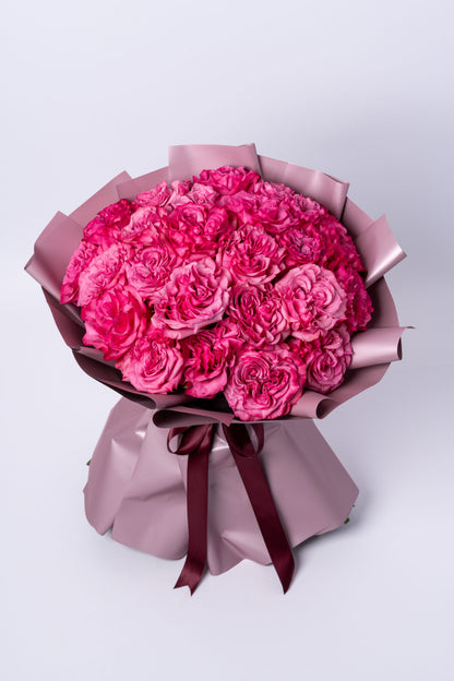 Blush Radiance | Premium Pink Ecuadorian Garden Rose Bouquet