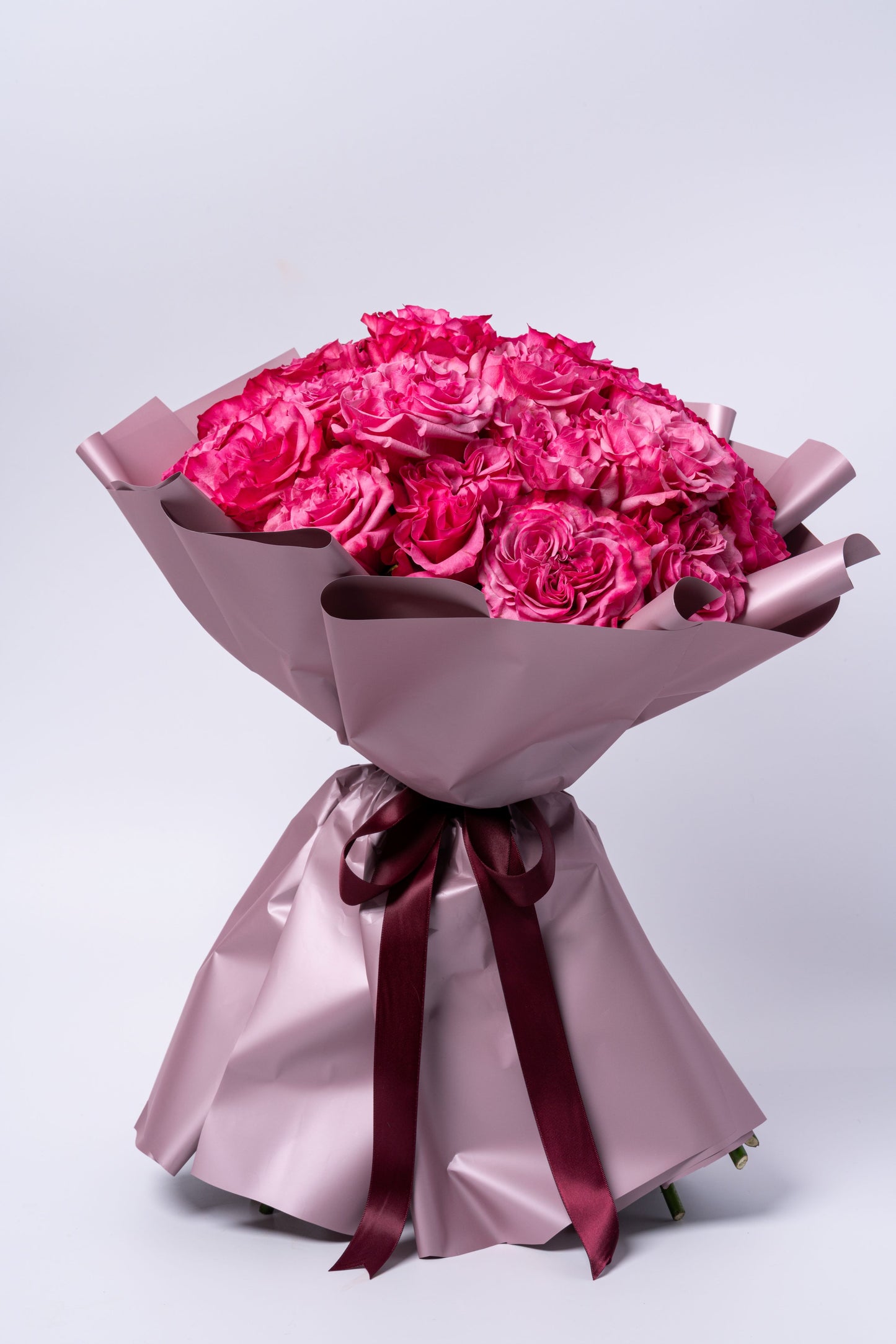 Blush Radiance | Premium Pink Ecuadorian Garden Rose Bouquet